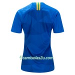 Camisolas de Futebol Brasil Mulher Equipamento Alternativa Copa do Mundo 2018 Manga Curta